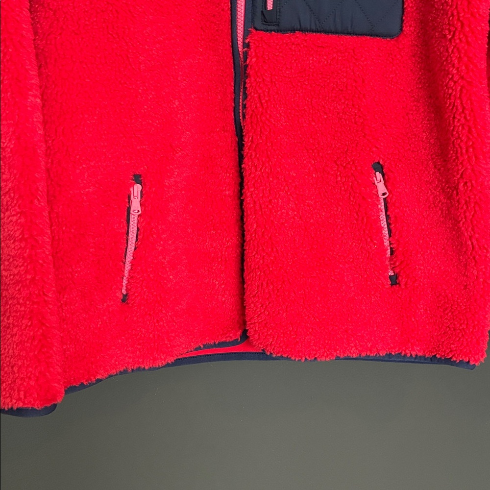 NWT Vineyard Vines Men’s Colorblock Harbor Fleece Jacket Red Velvet Sz M - Picture 4 of 7